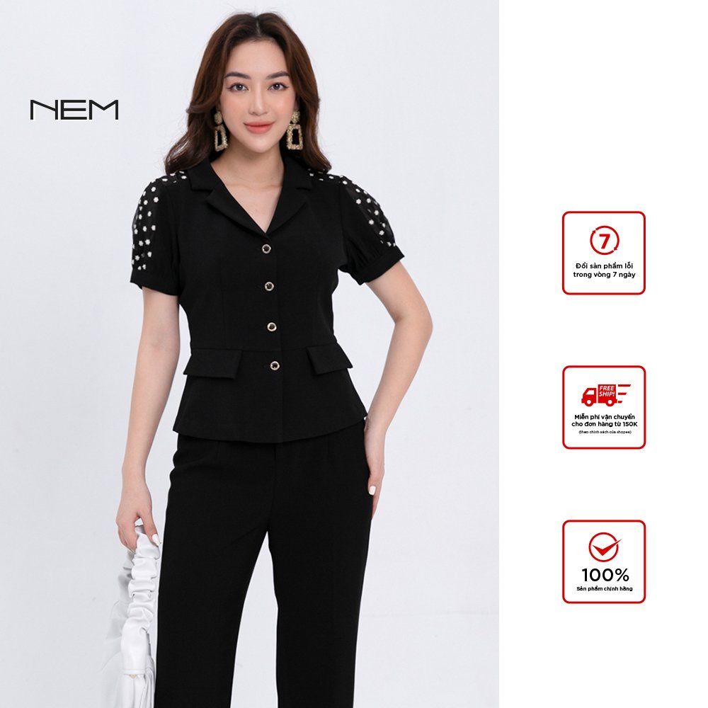 Áo sơ mi nữ công sở thiết kế NEM Fashion SM05182