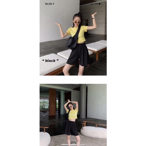Quần short nữ lưng thun vải dập ly,trơn nhiều màu vải đẹp
