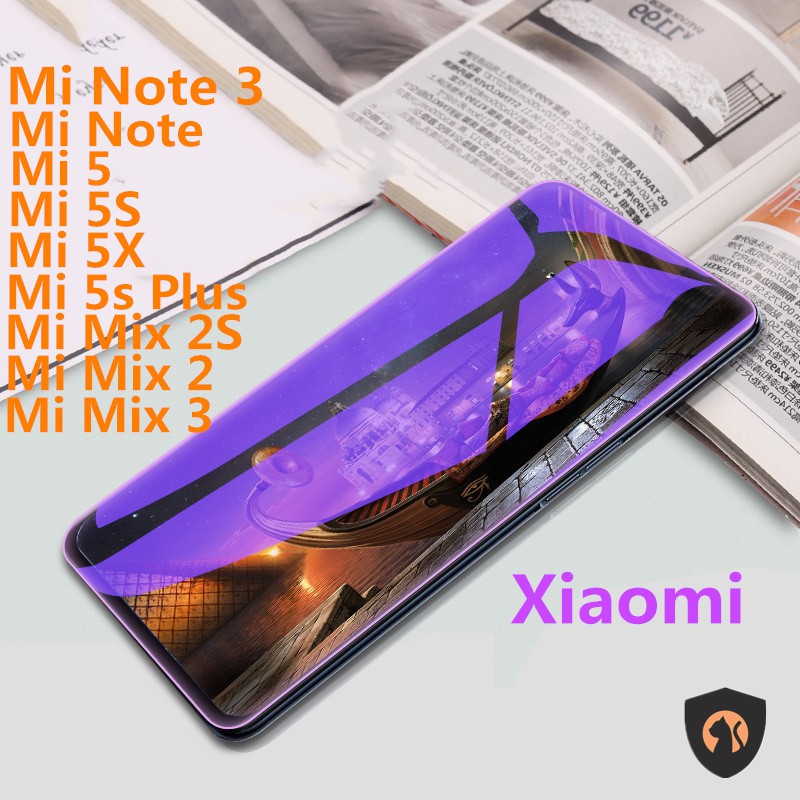 Kính Cường Lực Chống Ánh Sáng Xanh Cho Xiaomi Mi Note 3 / Mi Note / Mi 5 / Mi 5s / Mi 5x / Mi 5s Plus / Mix 2s / Mix 2 / Mix 3