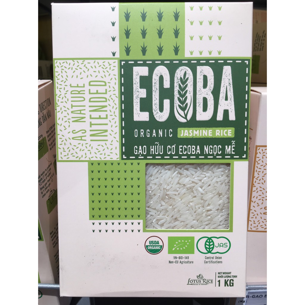 Gạo Hữu Cơ ECOBA Ngọc Mễ 1KG