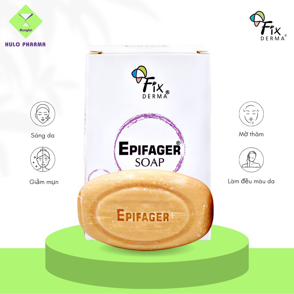 Xà Phòng Trắng Sáng Da Mờ Thâm Nám Fixderma Epifager Soap 30g