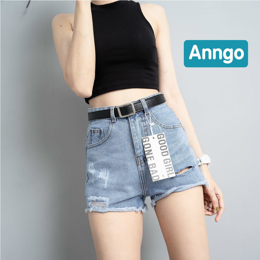 [FREESHIP_50K] Quần short jean nữ sành điệu chất jean denim bền đẹp AnNgo - AT92