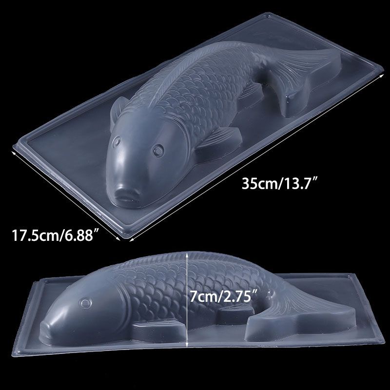 Khuôn Làm Thạch Rau Câu Hình Cá Koi 3D Bằng Nhựa