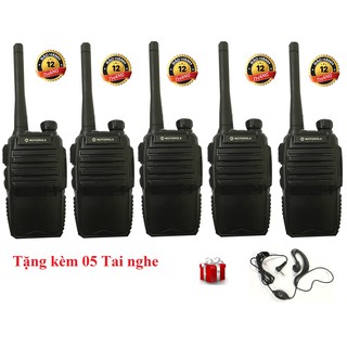 Bộ 5 Bộ đàm Motorola MT268 (Nhỏ bé chất lượng siêu khủng dùng được trong công trường, giá rẻ)