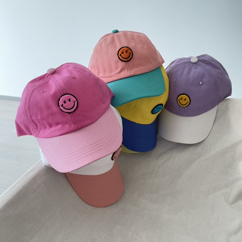 Mũ lưỡi trai cotton in hình đáng yêu thời trang Hàn Quốc