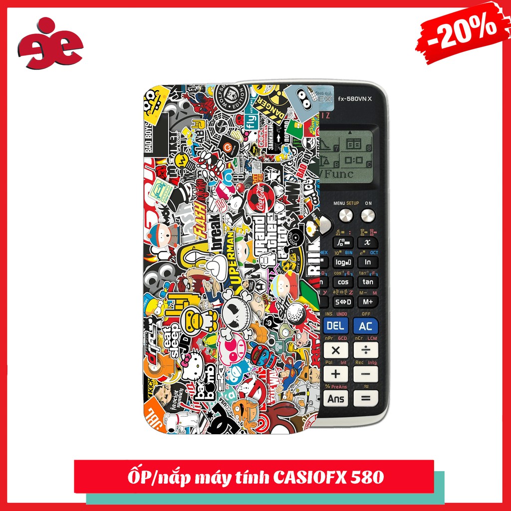 Ốp máy tính CasioFx 580 - Nhận in theo yêu cầu. Các bạn vui lòng gửi hình qua phần chát cho shop nha!!