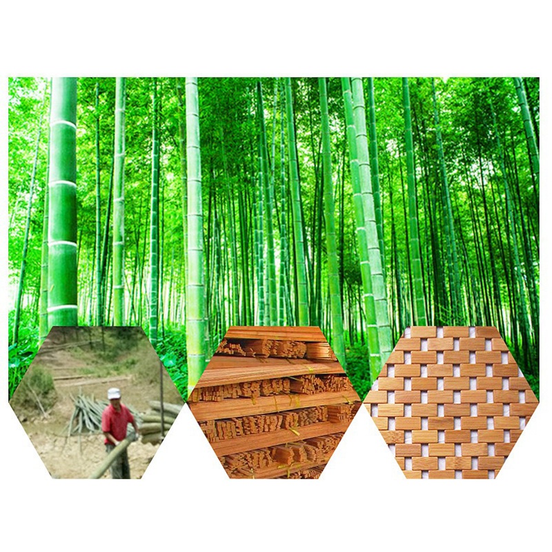 Thảm Chùi Chân Bằng Gỗ Tre Tự Nhiên Chống Trượt Kích Thước 50x70cm