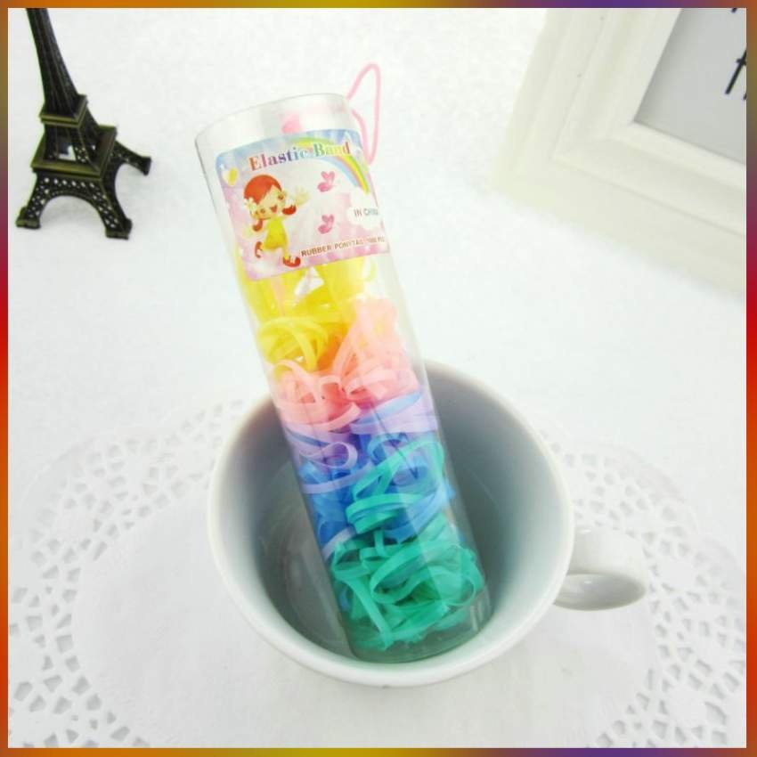 Hộp chun buộc tóc nhiều mầu sắc - Giao ngẫu nhiên màu [1 Hộp]
