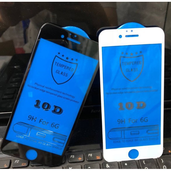 Kính Cường Lực 10D IPHONE Siêu Cứng Vát Cạnh 3D Cảm Ưng Mượt Mà Không Trơn Rít - Bám Vân Tay
