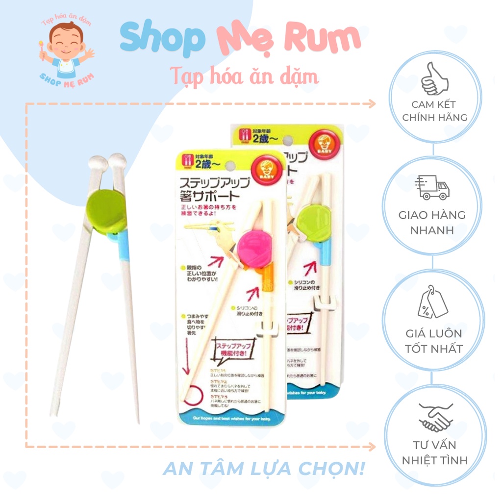 Đũa Tập Ăn Cho Bé Xuất Nhật An Toàn Dễ Gắp