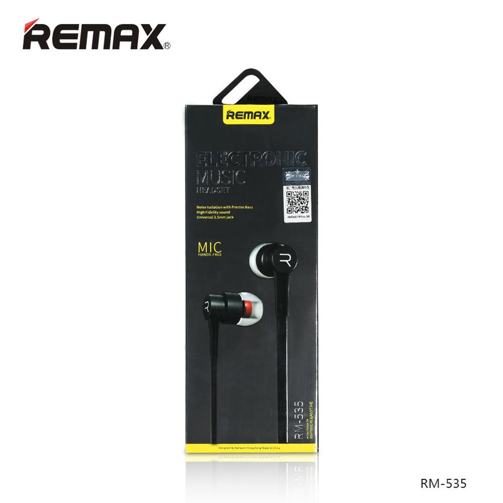 Tai Nghe Nhét Tai Remax Rm-535i Kèm Mic