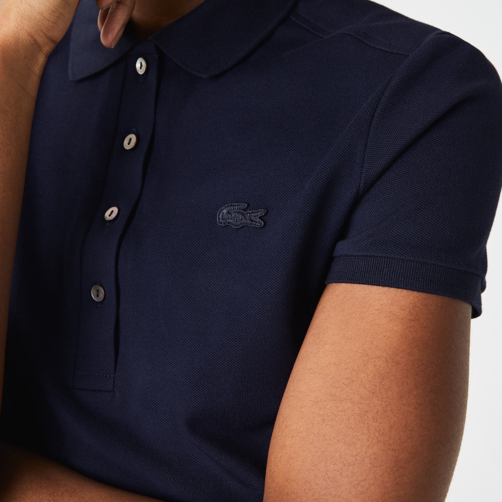 Áo Thun Polo Ngắn Tay Thêu Logo Lacoste Chất Lượng Cao Giản Dị Dễ Phối Đồ Dành Cho Nữ
