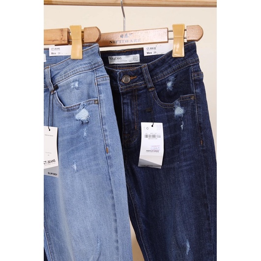 Quần jeans slimboy rách nhẹ ( QD67)