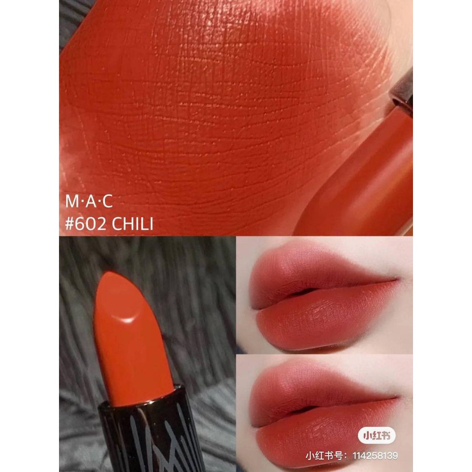 [Mã 44FMCGSALE1 giảm 10% đơn 250K] Son MAC dòng Matte fullsize màu Chili