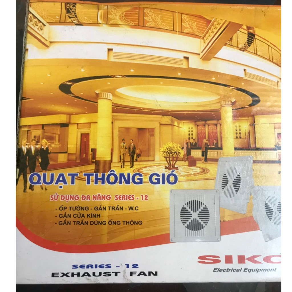 Quạt Hút Âm Trần Siko 12