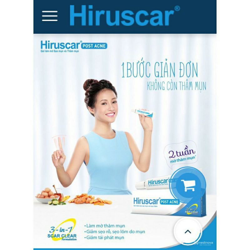 [ Chính Hãng] HIRUSCAR LIỀN SẸO