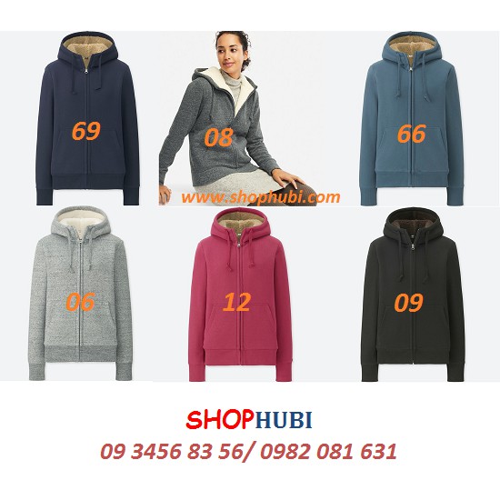 Áo khoác nỉ lót lông cừu Uniqlo Nhật 2018-2019