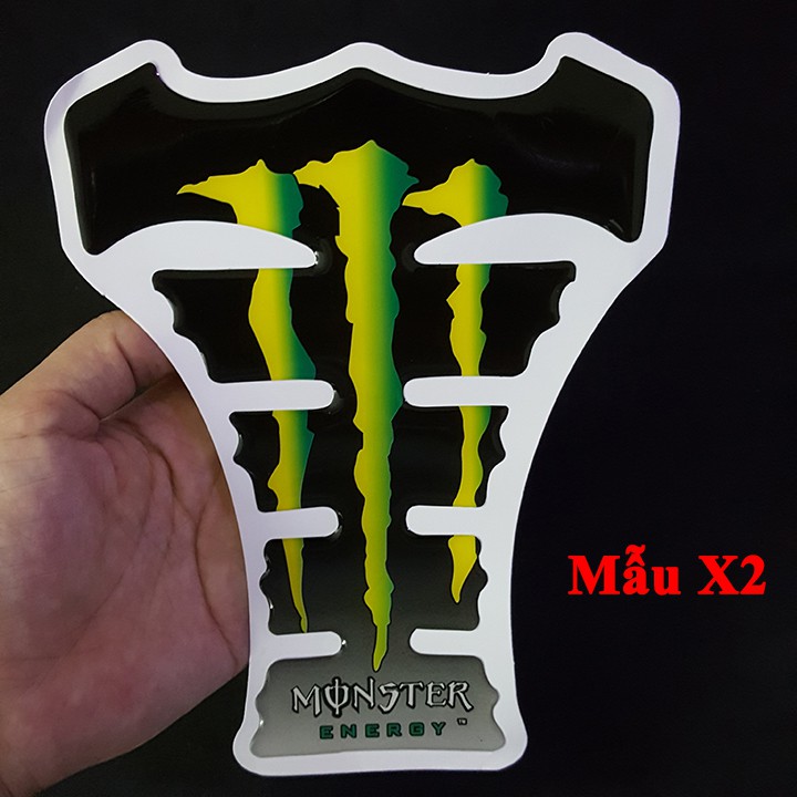 Tem dán bình xăng logo MONSTER ENERGY