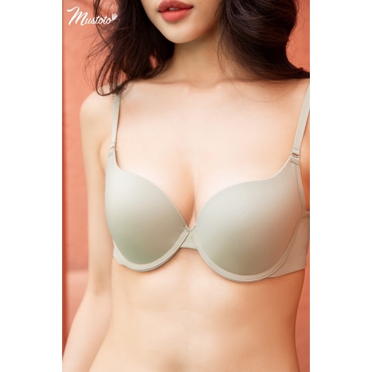 Áo Lót Nữ Trơn Cúp To Mút Mỏng Có Gọng Thoải Mái Humilis (Mustoto MA15 Xanh)