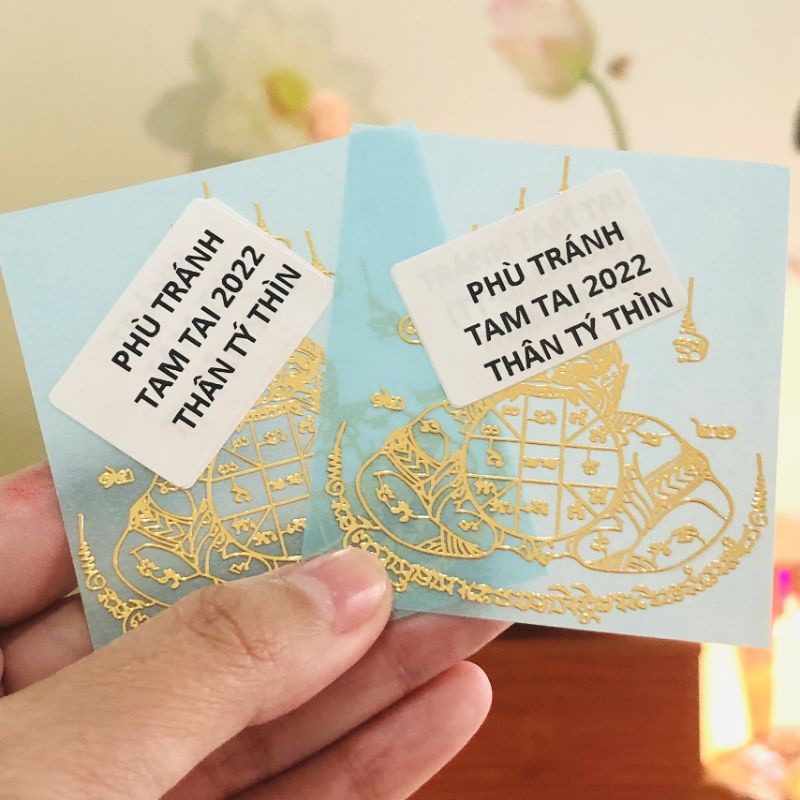 Lá dán Tránh tam tai 2022 THÂN- TÝ- THÌN