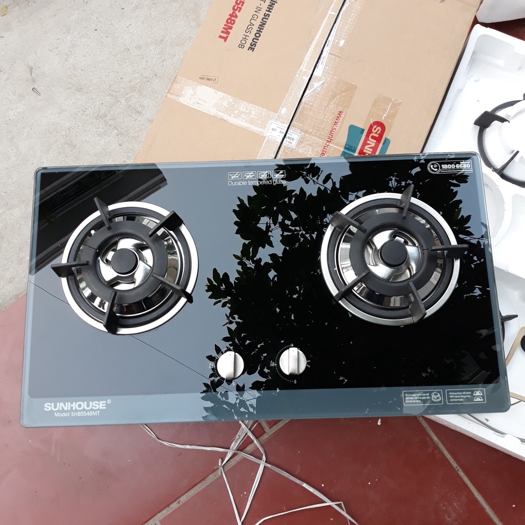 BẾP GAS ÂM KÍNH SUNHOUSE SHB5548MT