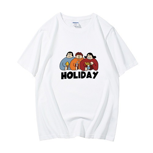 Áo phông Holliday in hình tay lỡ, áo thun 2T unisex form rộng P3 | BigBuy360 - bigbuy360.vn