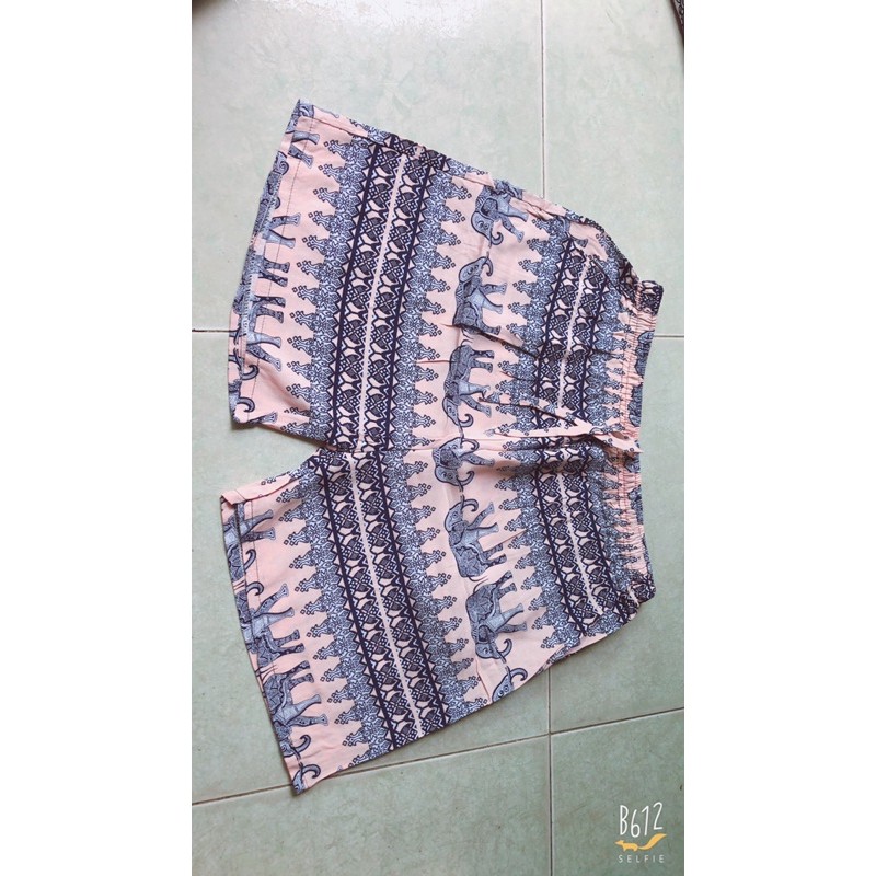 [40-55ky/size 1]Quần đùi lanh thái có 2 túi quần mặc nhà nam nữ đều mặc được | BigBuy360 - bigbuy360.vn