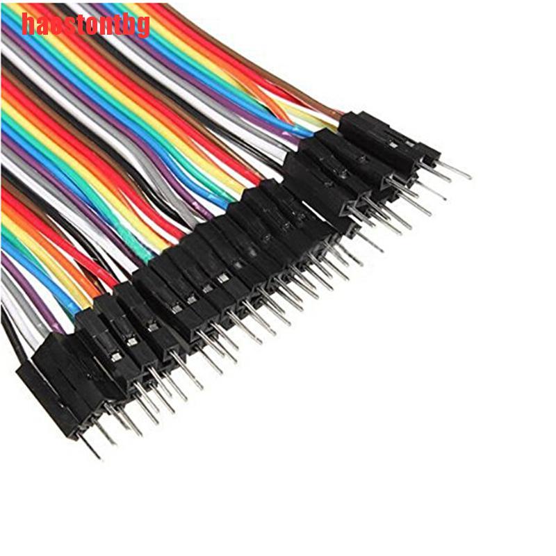 [haostontbg]40pcs Dupont 10CM Male To Female Jumper Wire Ribbon Cable for Arduino