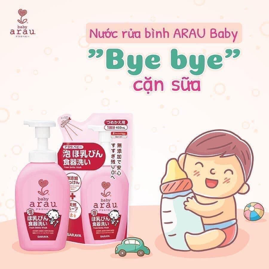 Nước Rửa Bình Sữa Arau Baby Nội Địa Nhật Bản