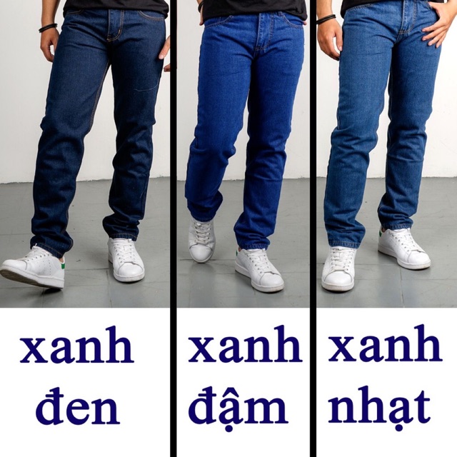 Quần jeans nam ống suông cao cấp dành cho lứa tuổi trung niên