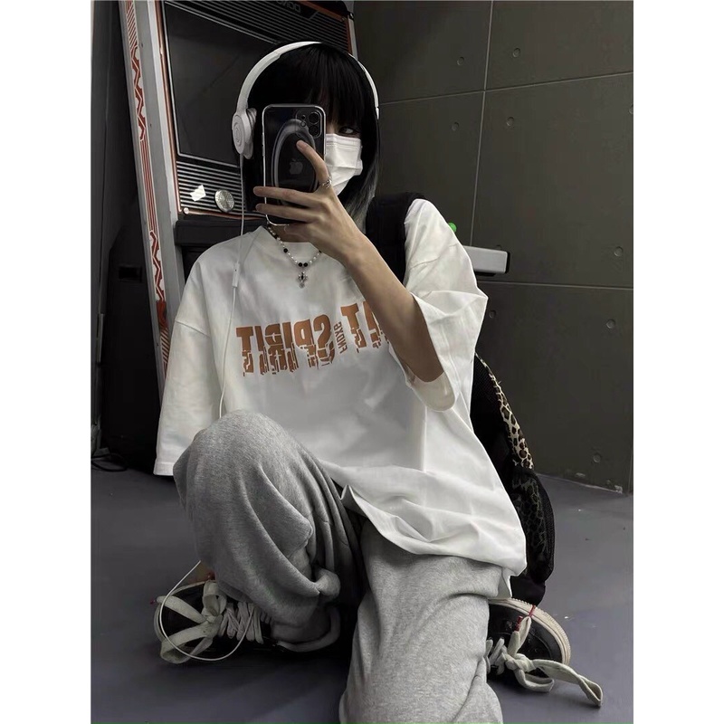 Áo Thun Nữ Form Rộng Tay Lỡ In Chữ Cá Tính Mẫu Mới HOT - ĐĂNG QUANG CLOUTHER