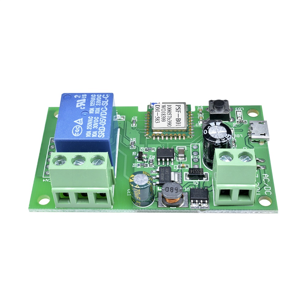 GAQQEE Rơ Le Tự Khóa USB5V / DC5V-32V 1 Kênh WIFI Hỗ Trợ 433MHZ eWeLink APP Điều Khiển Từ Xa Dành Cho Nhà Thông Minh