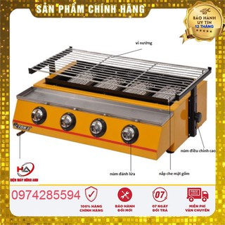 Bếp nướng bbq bằng gas 4 đầu đốt eton