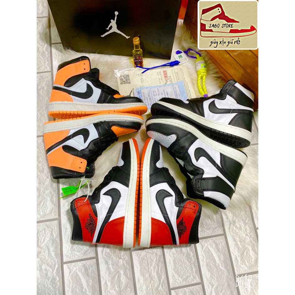 Giày thể thao Jordan 1 cổ cao, Giày JD1 high các màu siêu hot nam nữ 2021 da xịn bảo hành 6 tháng Full Box Bill