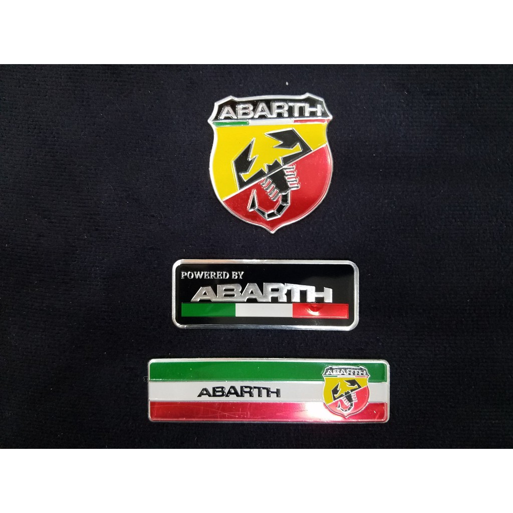 Tem nhôm ABARTH trang trí dán xe