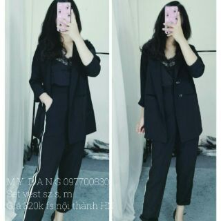 Set áo blazer kèm quần