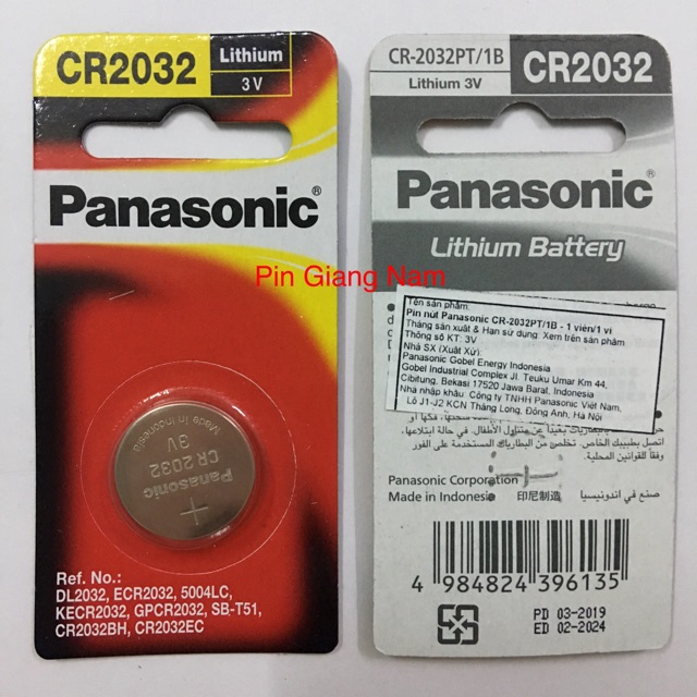 Pin CR2032 Lithium 3V Hàng Chính Hãng