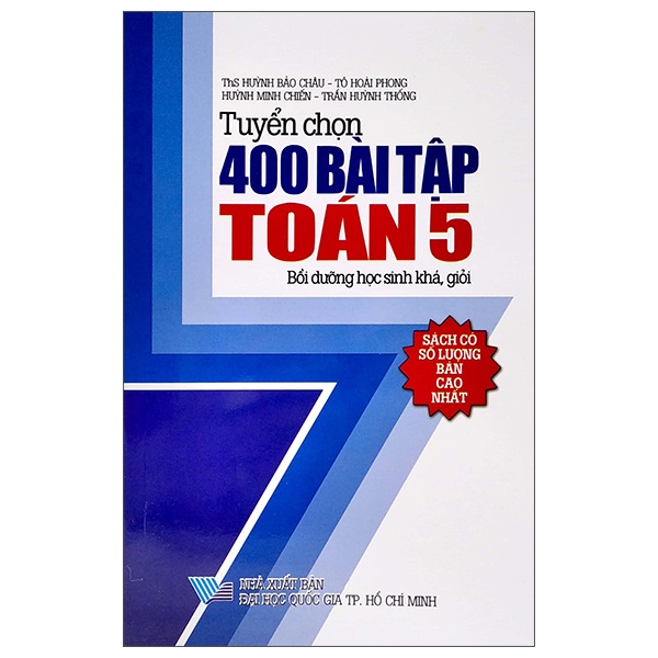 Sách Tuyển Chọn 400 Bài Tập Toán 5 (Bồi Dưỡng Học Sinh Khá Giỏi)