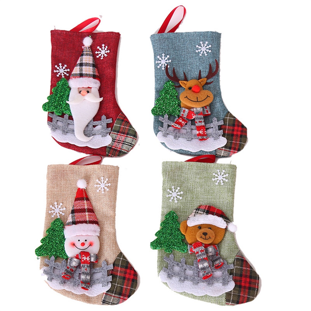 Vớ trang trí cây thông noel mini dễ thương