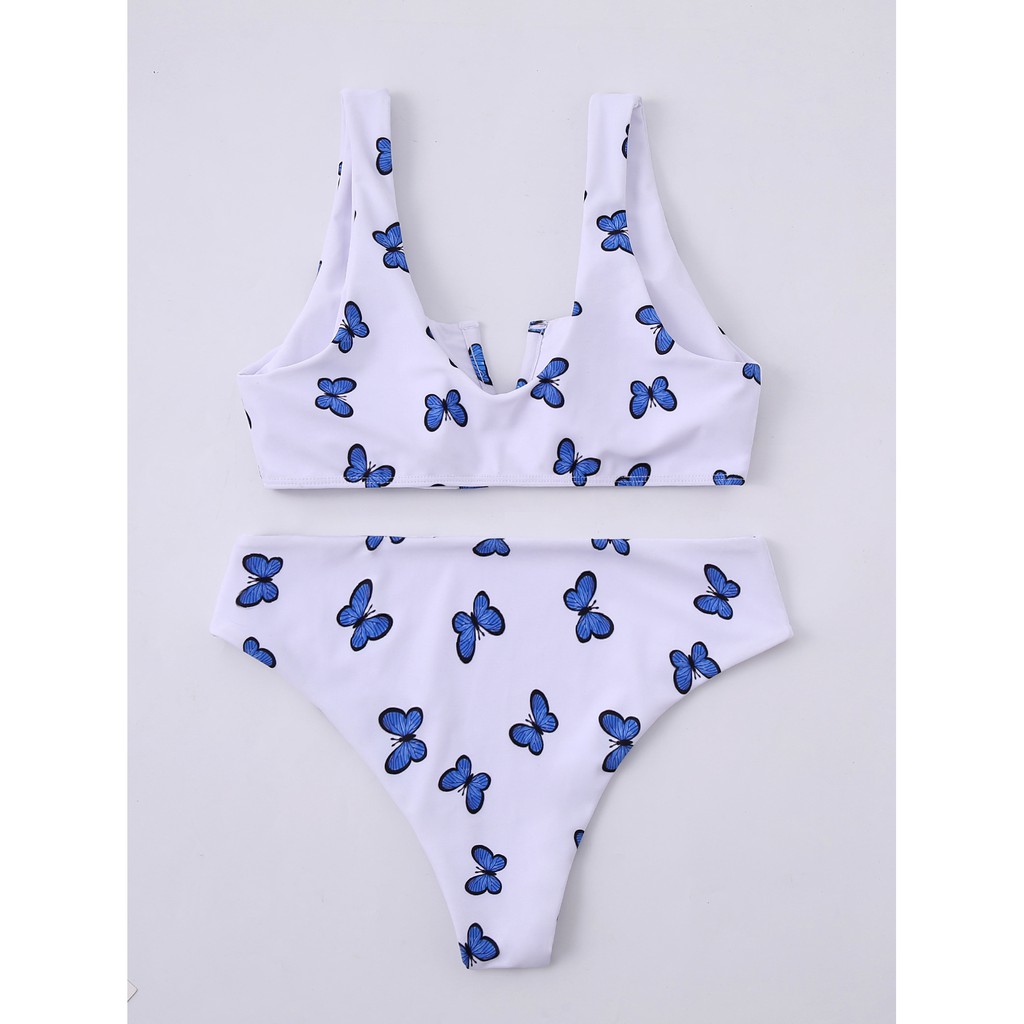 Bộ đồ bơi bikini PX05 cổ chữ V có mút ngực gọng dưới màu trơn lưng thấp quyến rũ dành cho nữ | BigBuy360 - bigbuy360.vn