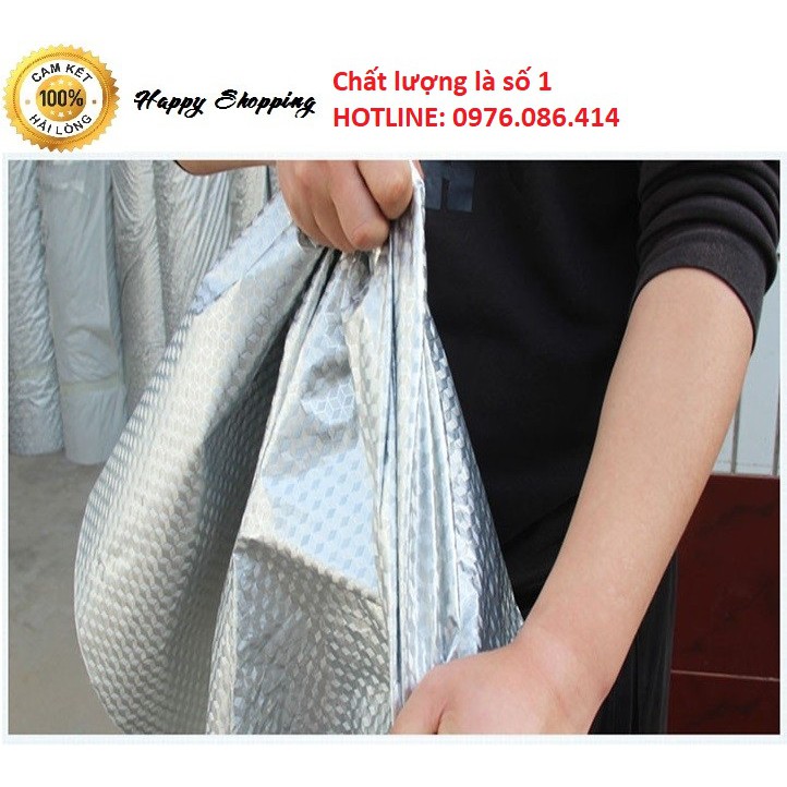 Bạt phủ ô tô cao cấp tráng nhôm 3 lớp (tặng kèm lọ chống xước xe)