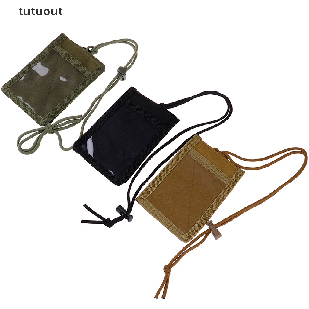 Túi vải dây rút đựng thẻ ID/ thẻ tín dụng đeo cổ tiện dụng