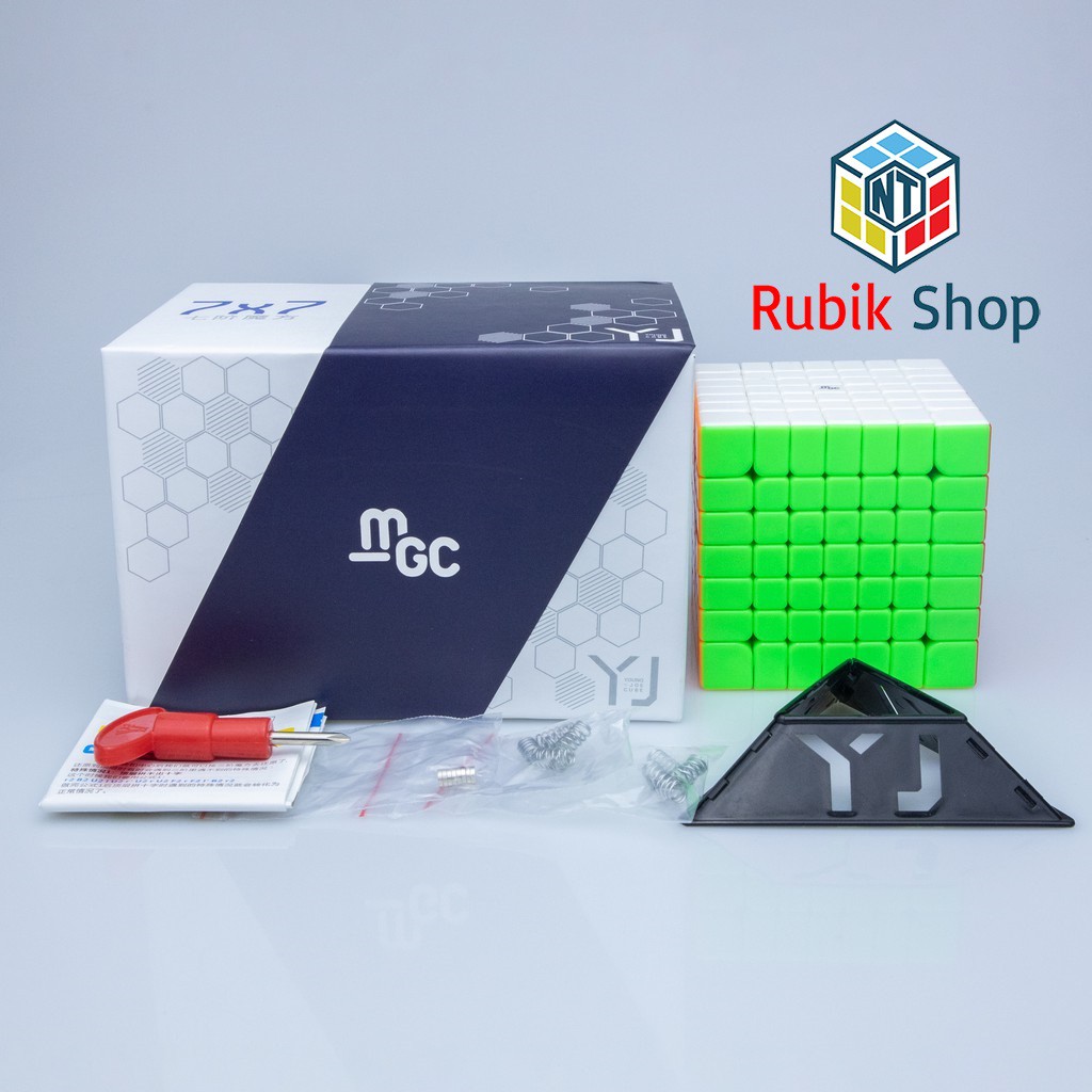 [Siêu phẩm] Rubik 7x7x7 YongJun Flagship MGC 7x7 Stickerless (Có nam châm- Không viền)