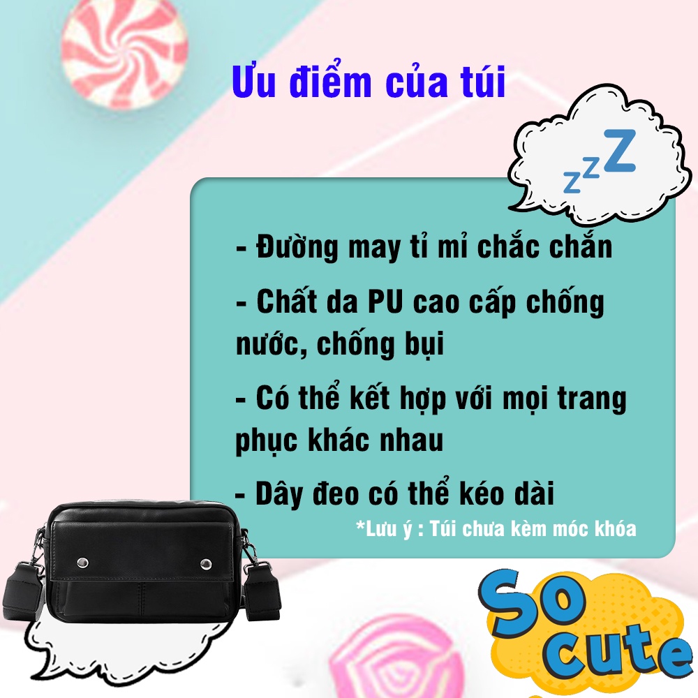 Túi Đeo Chéo Nam Da PU Cao Cấp Chống Nước, Đi Học, Đi Chơi Thời Trang Hàn Quốc Sang Trọng Arhi Shop