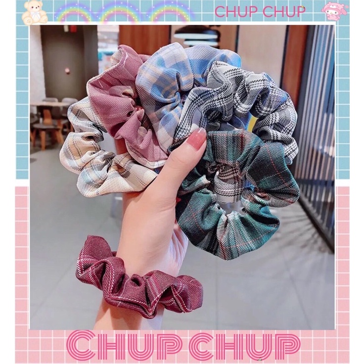 Dây buộc tóc, cột tóc srunchies nhiều mẫu dễ thương giao mẫu ngẫu nhiên