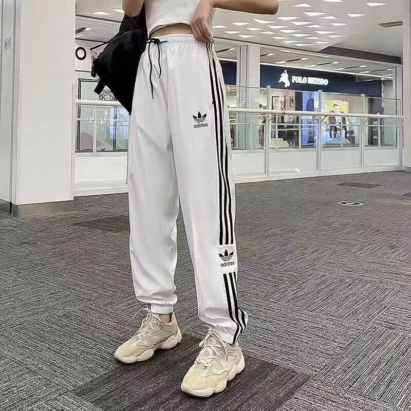 Adidas  Quần Ống Rộng Mỏng Phong Cách Đường Phố Mùa Xuân Hè 2022 Dễ Phối Đồ Cho Cặp Đôi