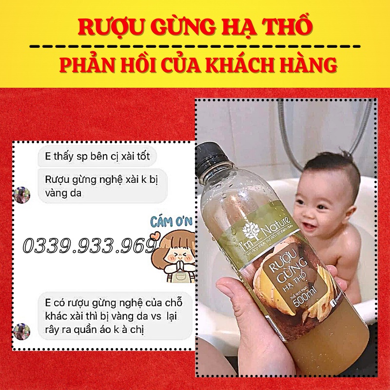 Combo Sau Sinh: Muối Thảo mộc + Rượu Gừng &amp; Nghệ Hạ Thổ 3 Năm + Tặng Đai Quấn Cho Mẹ Sau Sinh I'm Nature