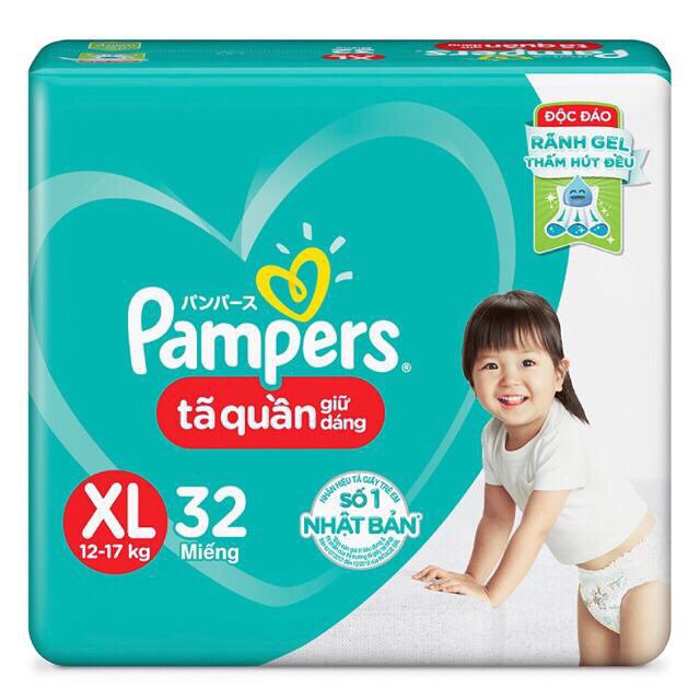 ✅Bỉm Pampers dán/ quần các size M40/M60/L36/L54/l68/XL32/XL48/XXL28/XXL44