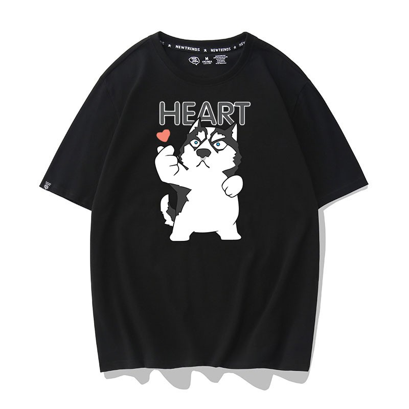 Áo Thun Husky Heart Unisex Nam Nữ