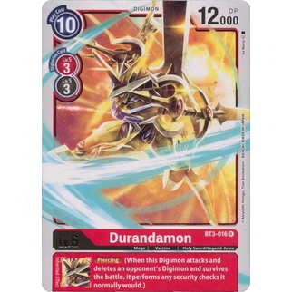 Thẻ bài Digimon - TCG - Durandamon / BT3-016'